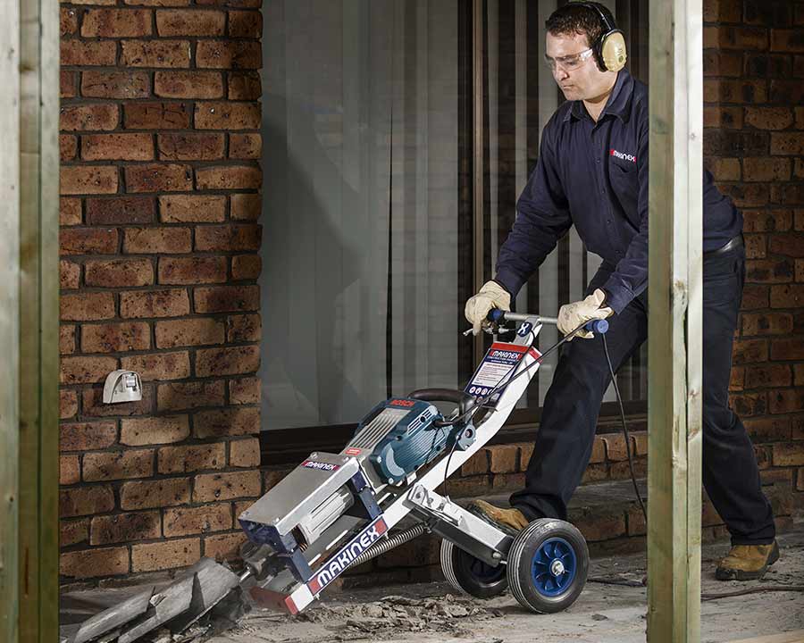 Trolley voor breekhamer 